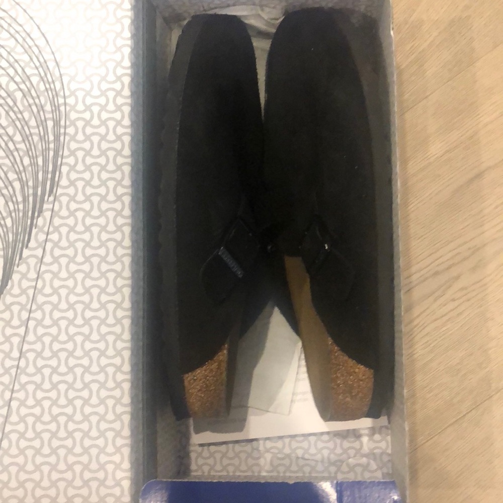 Birkenstock Boston BS Black Narrow Fit